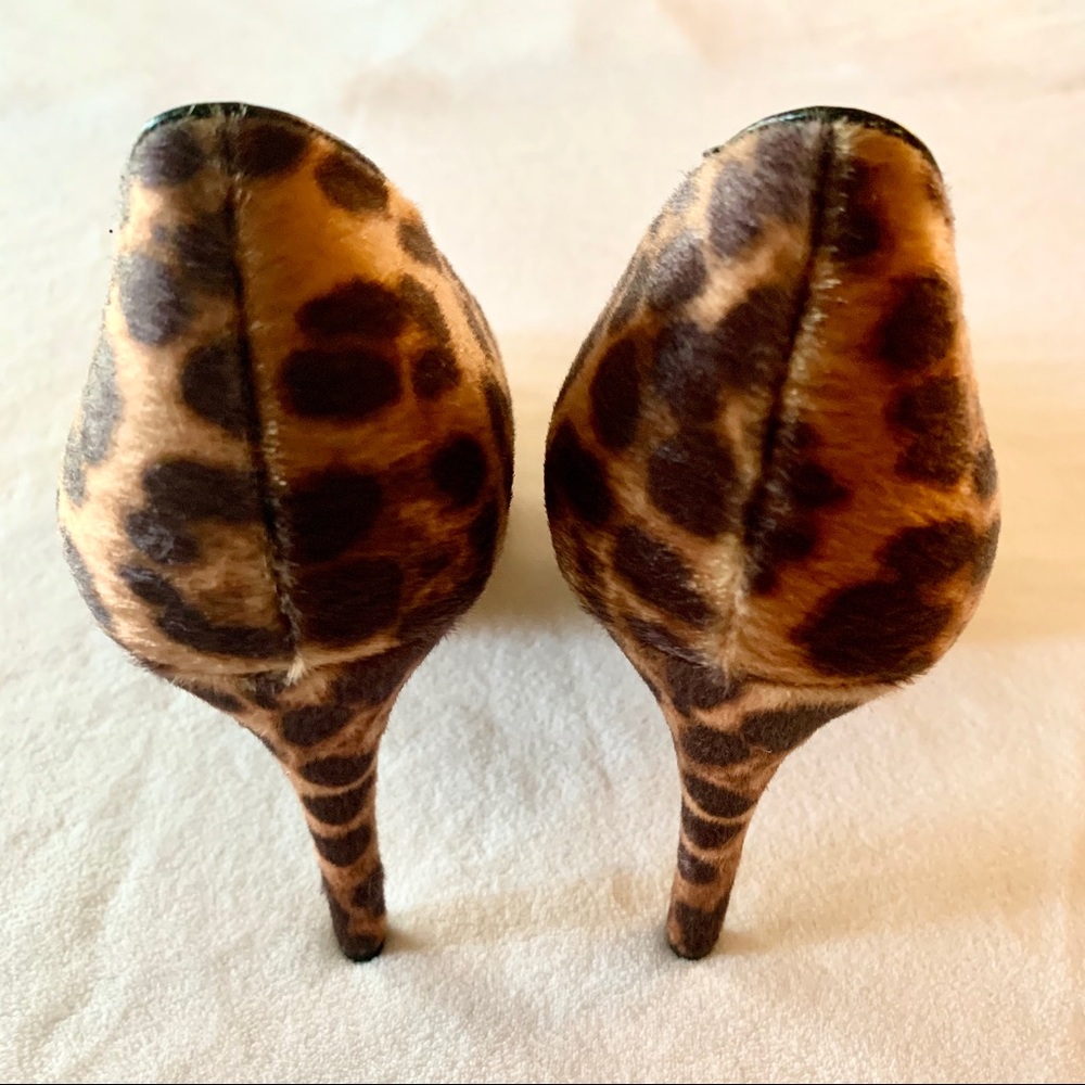 NWOT Nine West “Tatiana” leopard hair calf pumps - Picture 4 of 8